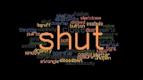 synonyms of shut|SHUT Synonyms .